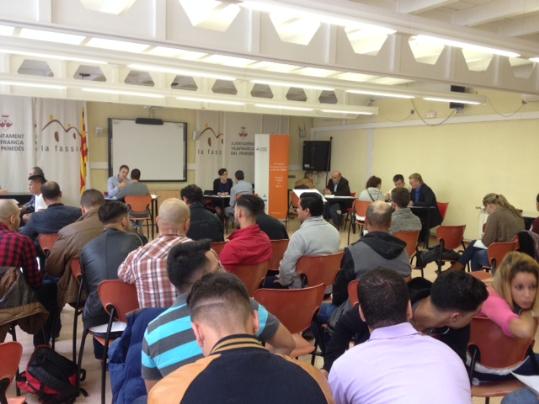 96 entrevistes de treball en format exprés es van realitzat al networking en el marc del cicle “Vilafranca, capital humà”. Ajuntament de Vilafranca