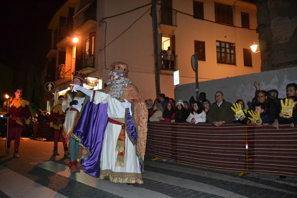 Cavalcada dels Reis a Vilanova i la Geltrú 2015. El rei Melcior. Cavalcada dels Reis a Vilanova i la Geltrú 2015