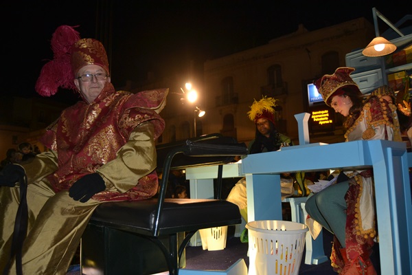 Cavalcada dels Reis a Vilanova i la Geltrú 2015. La carrossa del patge Eliseu. Cavalcada dels Reis a Vilanova i la Geltrú 2015