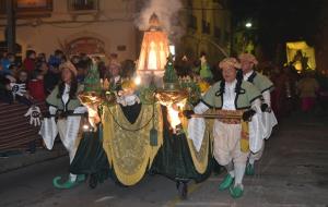 Cavalcada dels Reis a Vilanova i la Geltrú 2015. El seguici del rei Baltasar