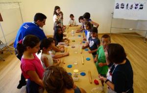 A la nova aula pedagògica dels museus, es va fer dissabte el taller infantil ‘Tomeus i Tecletes’. Museus de Sitges