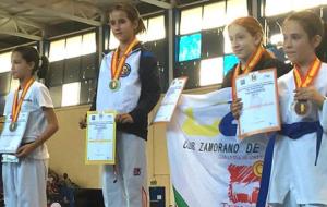 Abril Fuentes del Taekwondo la Lira al podi. Eix