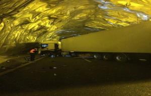 Accident als túnels de l'autopista C-32 a Sitges