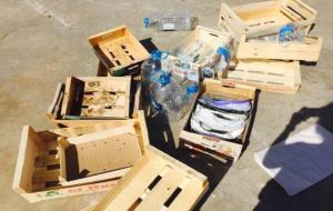 Acció artística de lescultor Ángel Camino a Vilafranca