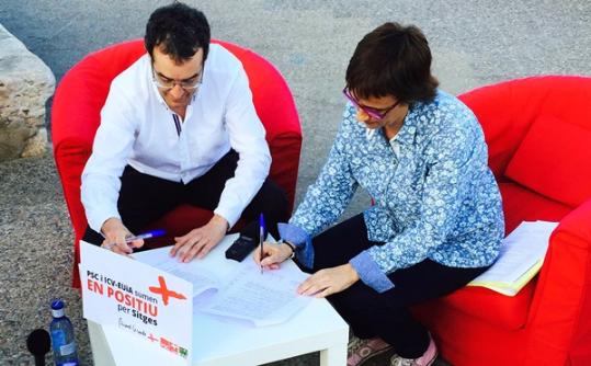 PSC. Acord a Sitges entre PSC i ICV-EUiA per anat junts a les eleccions municipals