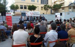 Vilafranca en Comú . Acte amb els partits confluents a Vilafranca en Comú