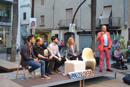 CiU. Acte central de CiU a Vilanova i la Geltrú amb Vicent Sanchis i Justo Molinero