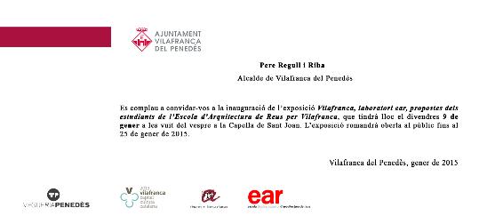Exposició de propostes dels estudiants de lescola daquitectura de Reus per a Vilafranca