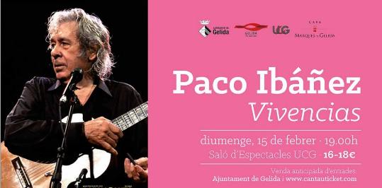 Paco Ibáñez, en concert a Gelida