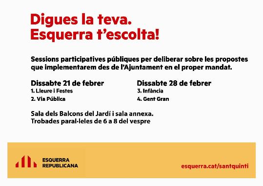 Digues la teva. Esquerra t'escolta!