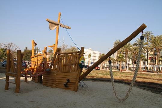 Festa per presentar la primera fase de les obres del parc de Ribes Roges