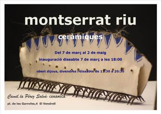  Exposició Montserrat Riu Ceràmiques