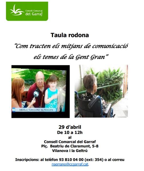 Taula rodona sobre la gent gran al Garraf