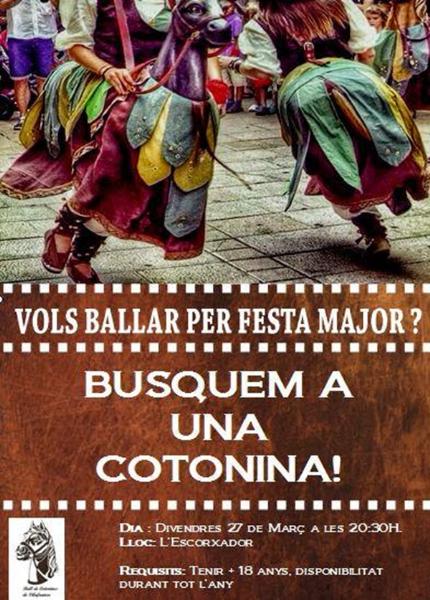 Convocatòria del Ball de les Cotonines