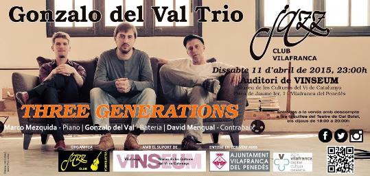 Gonzalo del Val Trio ens presenta el disc: Three Generations