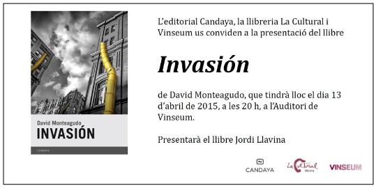 Presentació a Vilafranca d'Invasión, la nova novel·la de David Monteagudo