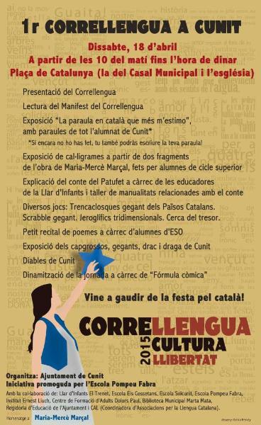 1r Correllengua a Cunit