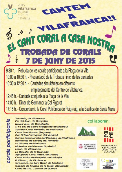 Trobada de corals de la FCEC a Vilafranca