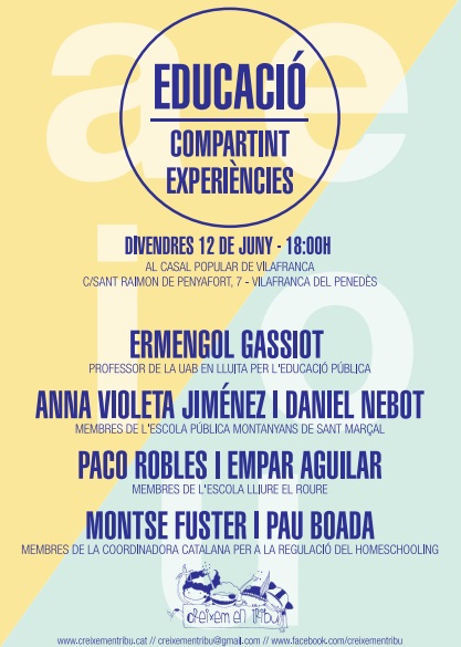 Taula rodona: Educació, compartint experiències