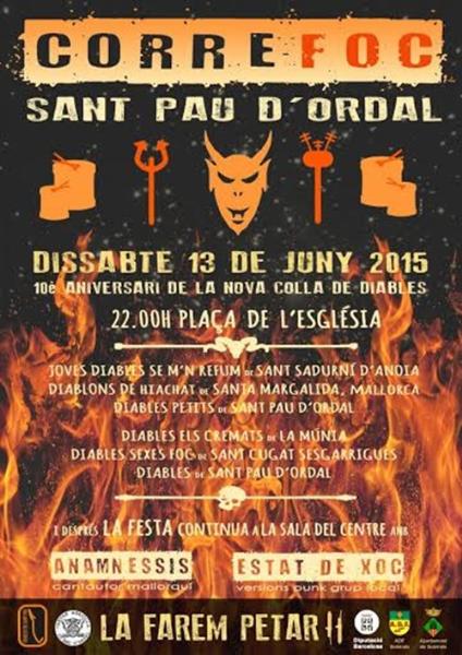 Correfoc a Sant Pau d'Ordal