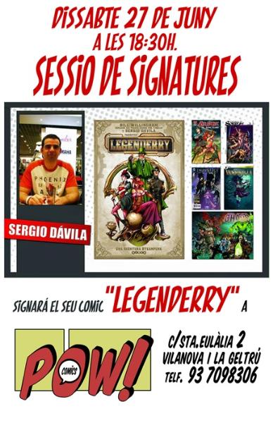 Sessió de signatures de Sergio Dávila a POW! Comics