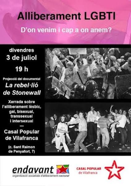 Acte alliberament LGBTI a Vilafranca