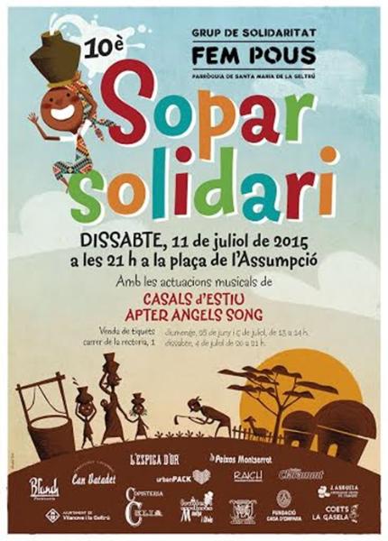 Torna el sopar solidari del grup Fem Pous