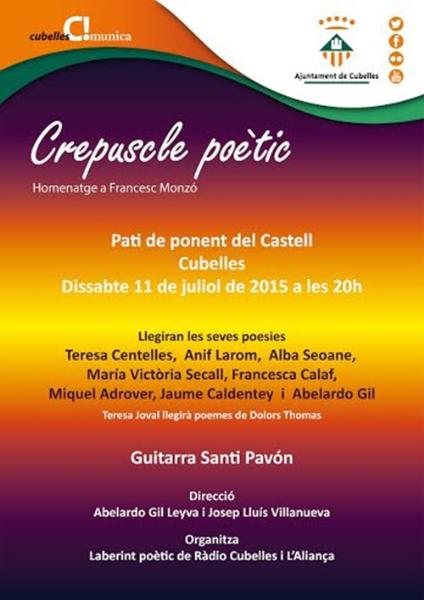 Crepuscle poètic a Cubelles