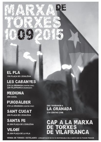 Cap a la Marxa de Torxes de Vilafranca