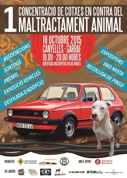 1a Concentració de cotxes en contra del maltractament animal