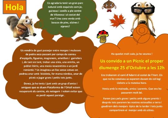 Pícnic de tardor a l’Ortoll