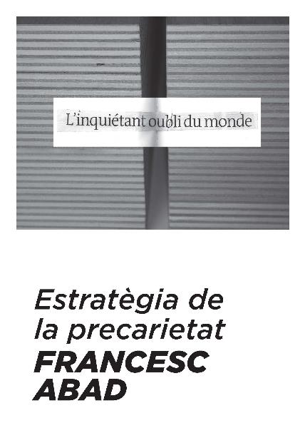 Estratègia de la precarietat
