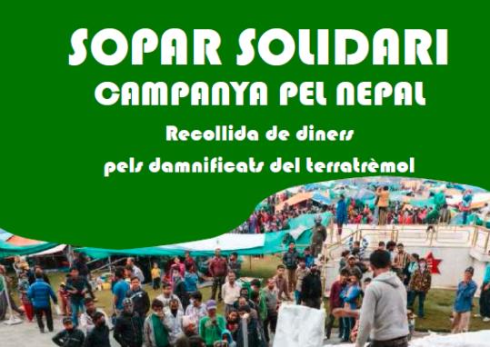 Sopar solidari campanya pel Nepal