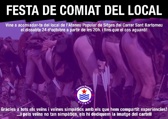 Festa de Comiat del Local de l'Ateneu