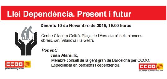 Conferència ''Llei Dependència. Present i futur'', a Vilanova