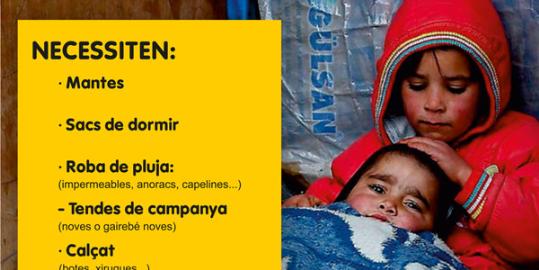 Recollida de roba d'abric per als refugiats
