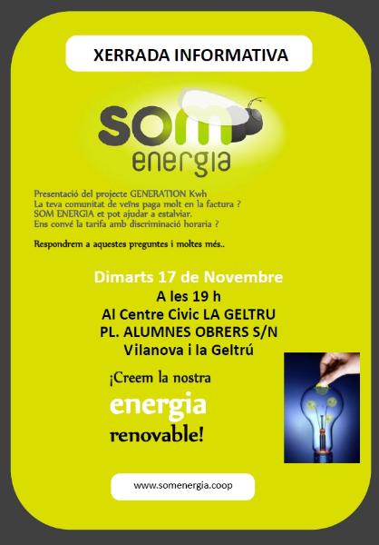 Xerrada Informativa de Som energia