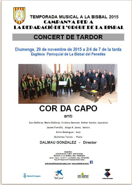 Concert de Tardor a la Temporada Musical de la Bisbal del Penedès