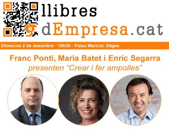 Franc Ponti, Maria Batet i Enric Segarra presenten 