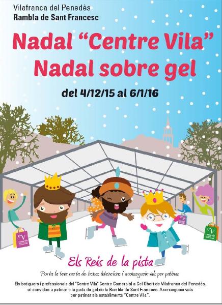 Inauguració de la pista de gel de Vilafranca