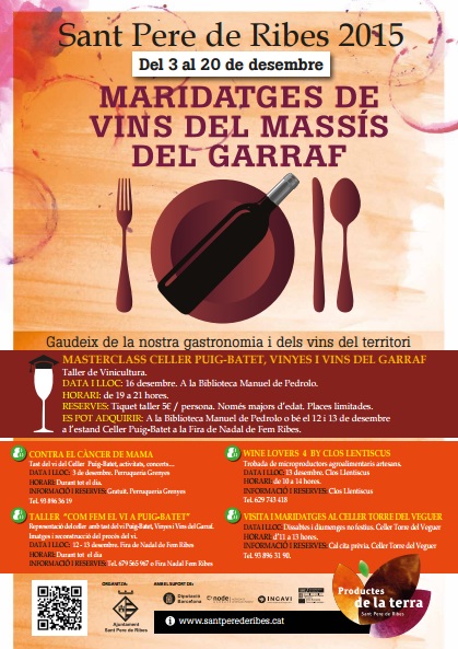 Maridatges de vins dels massís del Garraf