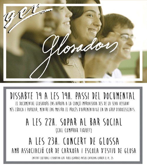 Actes aquest dissabte a l'entitat cultural i esportiva Ger