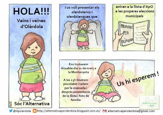 EIX. Alternativa per Olèrdola presenta aquest dissabte la seva candidatura