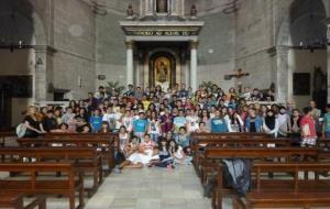 Alumnes de l’IES L’Arboç visitant l’església de Sant Julià 