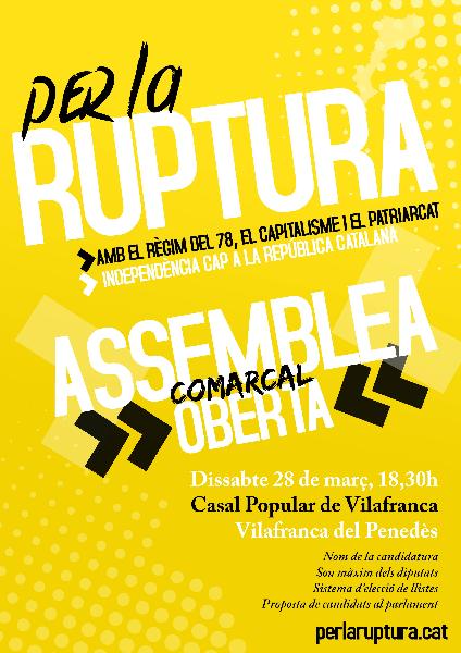 Eix. Assemblees obertes Per la ruptura