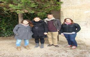 Ajuntament de Vilafranca. Aura Gumà, Bernat Soler, Ines Schaikowski, Maria Martínez i Susanna Inglada, a la  biennal de Vilafranca