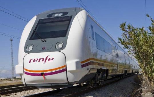 EIX. Automotor de la sèrie 449 de Renfe, de cinc cotxes de llargada