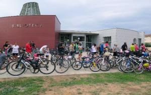 Bicicletada contra el canvi climàtic a Santa Margarida i els Monjos