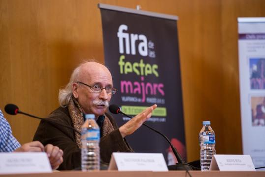 Bienve Moya a la primera Fira de les Festes Majors de Vilafranca del Penedès. EIX