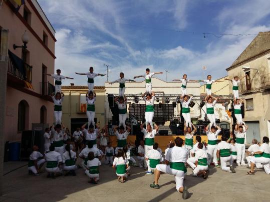Bona actuació dels Falcons de Vilafranca a la festa major del Pla del Penedès. Lídia Romeu
